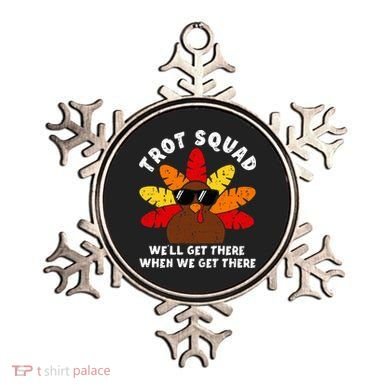 Turkey Trot Squad Race Funny Thanksgiving Running Runner Ornament