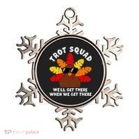 Turkey Trot Squad Race Funny Thanksgiving Running Runner Ornament thumb 0