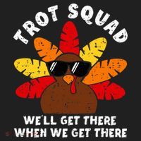 Turkey Trot Squad Race Funny Thanksgiving Running Runner Hat thumb 2