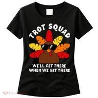 Turkey Trot Squad Race Funny Thanksgiving Running Runner Women's T-Shirt thumb 0