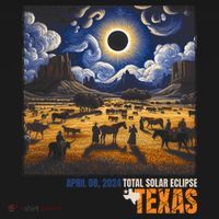 Texas Total Solar Eclipse Retro April 8 2024 Astronomy Hoodie thumb 2