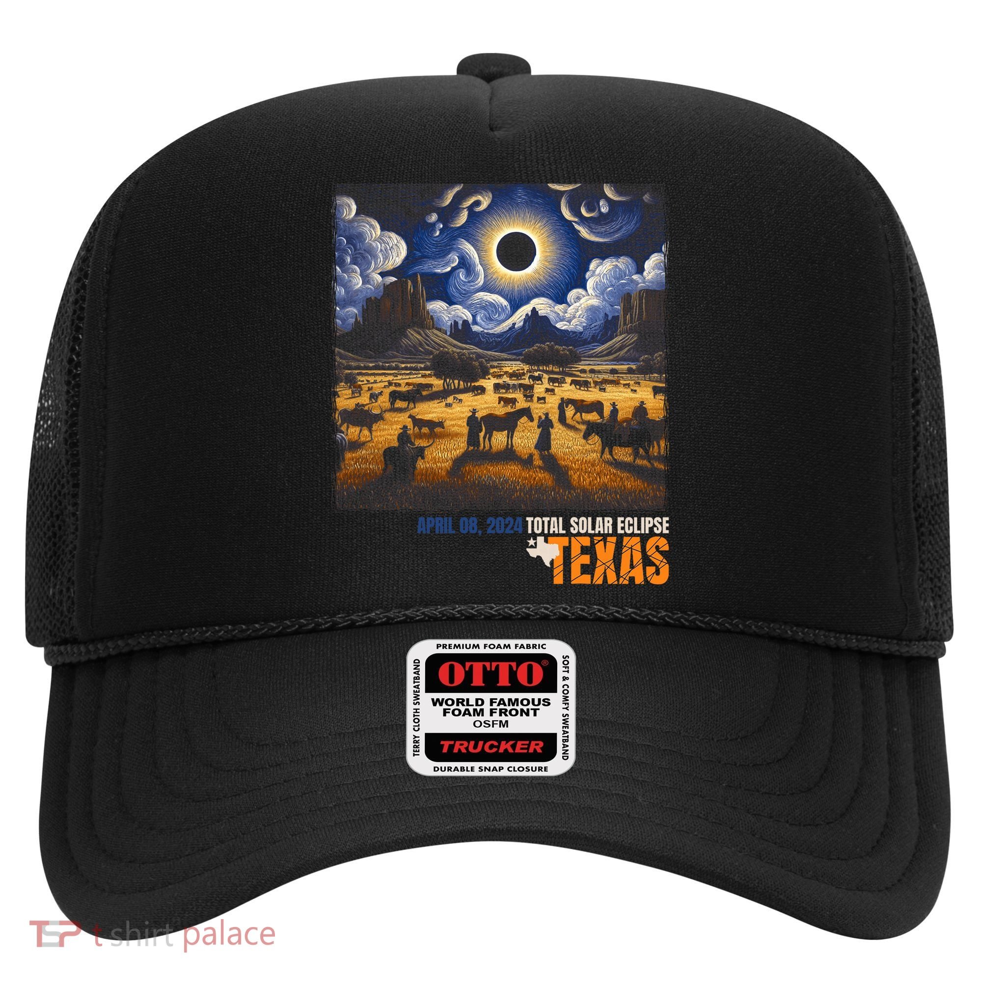 Texas Total Solar Eclipse Retro April 8 2024 Astronomy Hat