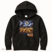 Texas Total Solar Eclipse Retro April 8 2024 Astronomy Kids Hoodie thumb 0