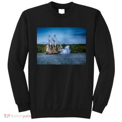 The Tall Ship Niagara With Cannons Sweatshirt