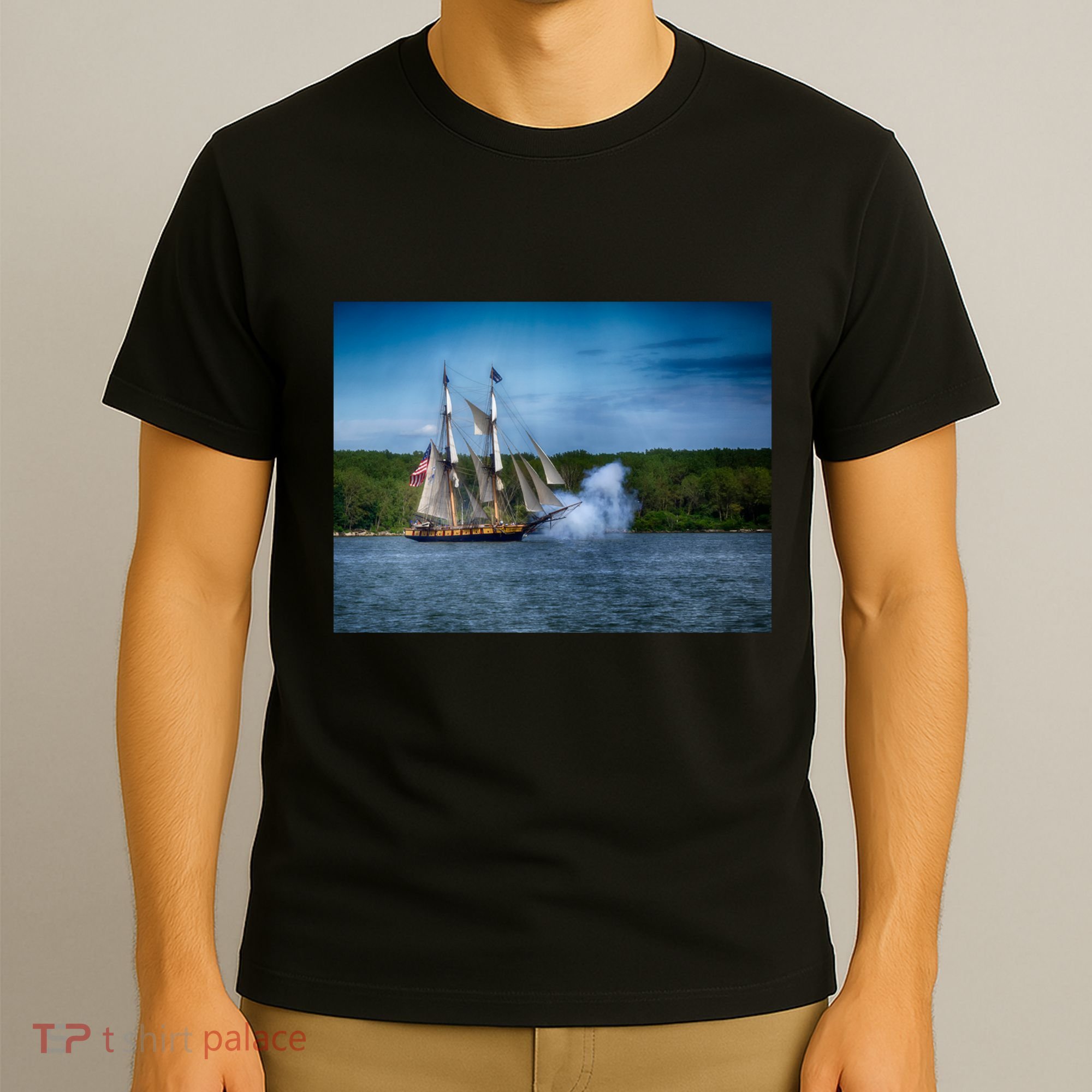 The Tall Ship Niagara With Cannons T-Shirt