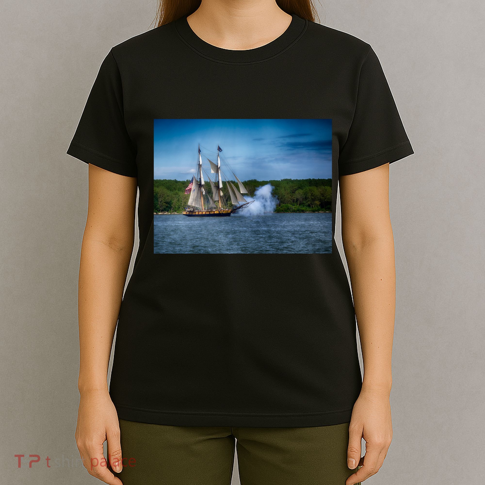 The Tall Ship Niagara With Cannons T-Shirt