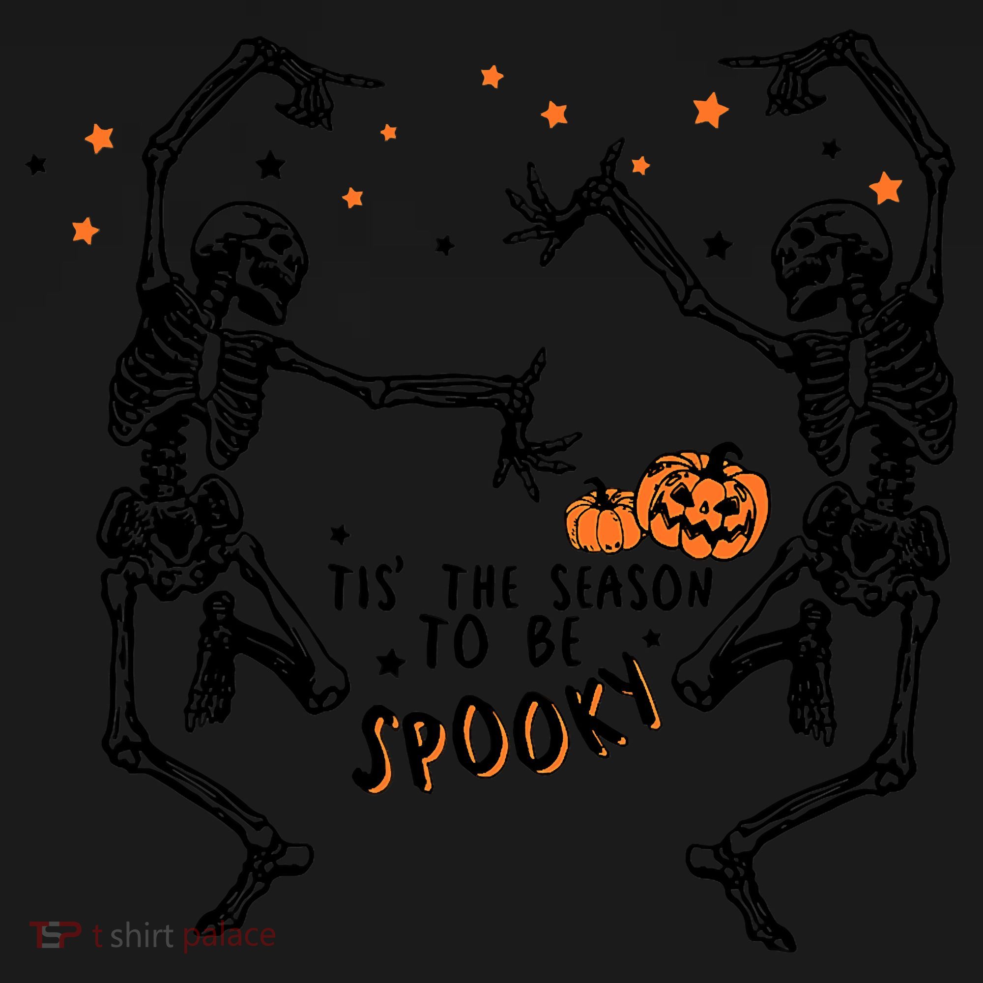 Tis The Season To Be Spooky Halloween Dancing Skeletons Tote Bag