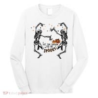 Tis The Season To Be Spooky Halloween Dancing Skeletons Long Sleeve Shirt thumb 0