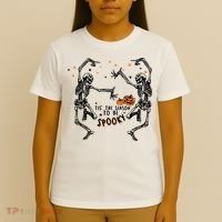 Tis The Season To Be Spooky Halloween Dancing Skeletons T-Shirt thumb 4