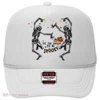 Tis The Season To Be Spooky Halloween Dancing Skeletons Hat thumb 0