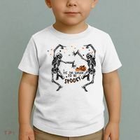 Tis The Season To Be Spooky Halloween Dancing Skeletons Toddler T-Shirt thumb 2