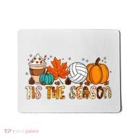 Tis The Season Volleyball Pumpkin Leaf Latte Fall Autumn Boy Mousepad thumb 0