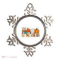 Tis The Season Volleyball Pumpkin Leaf Latte Fall Autumn Boy Ornament thumb 0