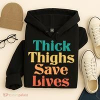 Thick Thighs Save Lives Thick Thighs Save Lives Hoodie thumb 4