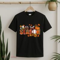 Tis The Season Baseball Fall Season Thanksgiving Pumpkin T-Shirt thumb 2