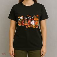 Tis The Season Baseball Fall Season Thanksgiving Pumpkin T-Shirt thumb 4