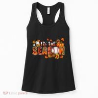 Tis The Season Baseball Fall Season Thanksgiving Pumpkin Women's Tank Top thumb 0