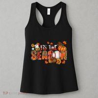 Tis The Season Baseball Fall Season Thanksgiving Pumpkin Women's Tank Top thumb 3