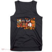 Tis The Season Baseball Fall Season Thanksgiving Pumpkin Tank Top thumb 0