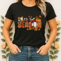 Tis The Season Baseball Fall Season Thanksgiving Pumpkin Women's T-Shirt thumb 2