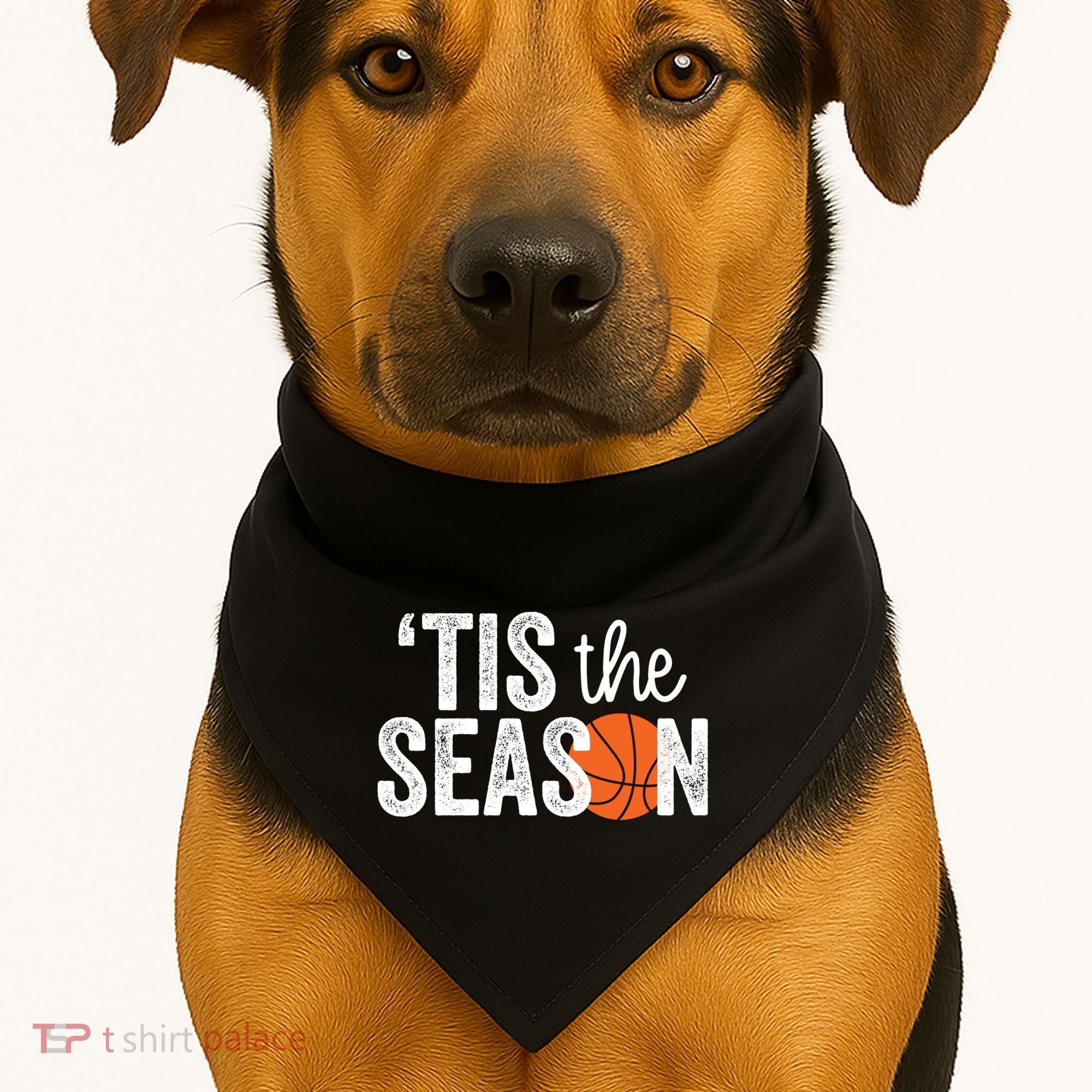 Tis The Season Basketball Player Gift USA-Made Doggie Bandana