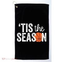 Tis The Season Basketball Player Gift Golf Towel thumb 0