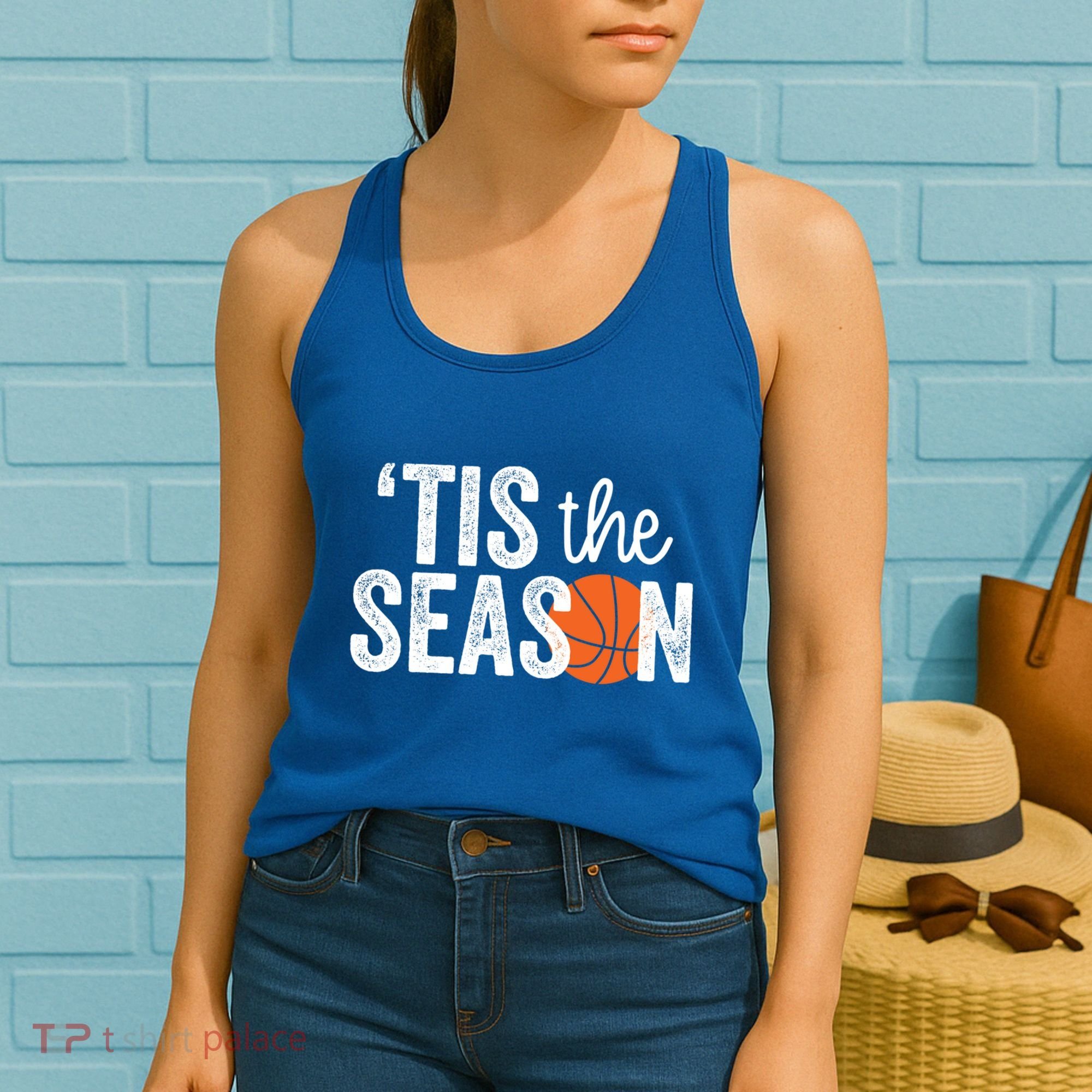 Tis The Season Basketball Player Gift Women's Tank Top