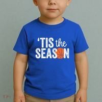 Tis The Season Basketball Player Gift Toddler T-Shirt thumb 2