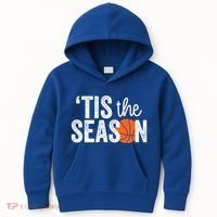 Tis The Season Basketball Player Gift Kids Hoodie thumb 0