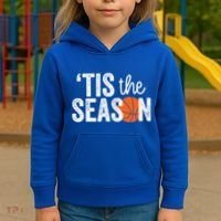 Tis The Season Basketball Player Gift Kids Hoodie thumb 3