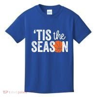 Tis The Season Basketball Player Gift Kids T-Shirt thumb 0