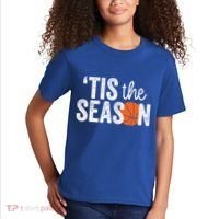 Tis The Season Basketball Player Gift Kids T-Shirt thumb 2