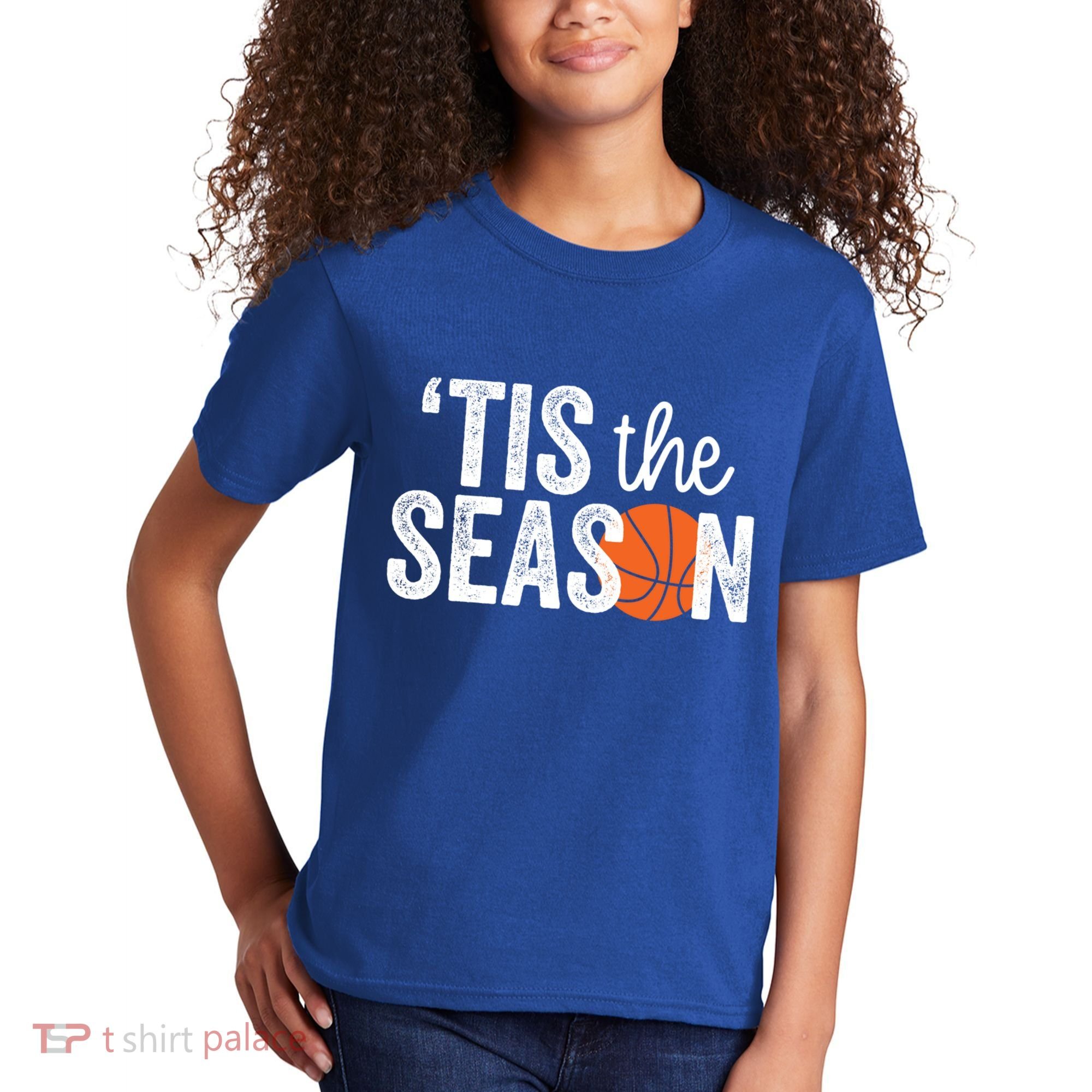 Tis The Season Basketball Player Gift Kids T-Shirt