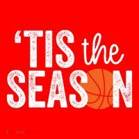 Tis The Season Basketball Player Gift Santa Hat thumb 1