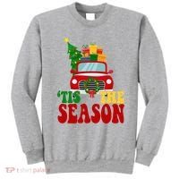 Tis The Season Jolly Christmas Truck Sweatshirt thumb 0