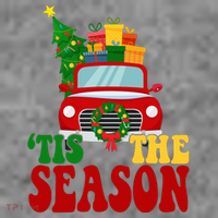Tis The Season Jolly Christmas Truck Women's Hoodie thumb 2