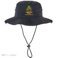 Turkey Tree Santa Merry Thanksmas Christmas Thanksgiving Bucket Hat thumb 0