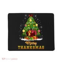 Turkey Tree Santa Merry Thanksmas Christmas Thanksgiving Mousepad thumb 0