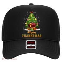 Turkey Tree Santa Merry Thanksmas Christmas Thanksgiving Hat thumb 0