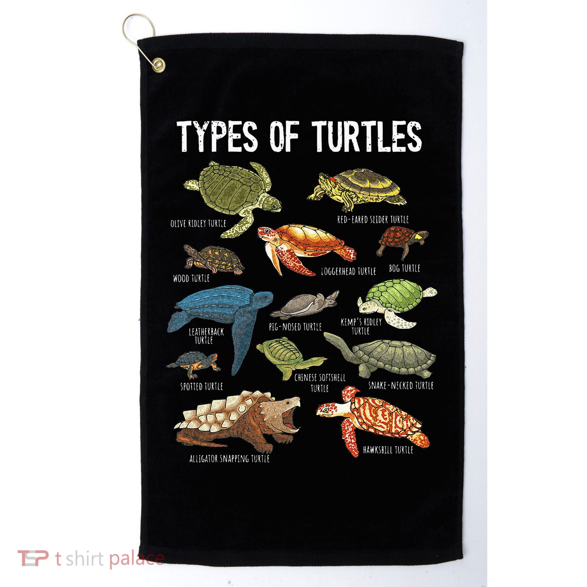 Turtle Turtle Spirit Animal Turtle Lover Golf Towel