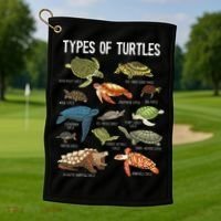 Turtle Turtle Spirit Animal Turtle Lover Golf Towel thumb 1