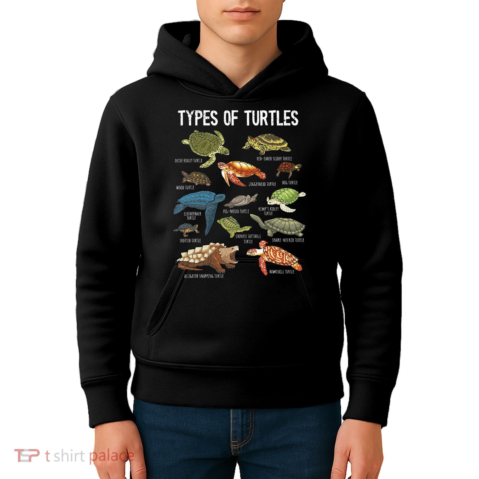 Turtle Turtle Spirit Animal Turtle Lover Kids Hoodie