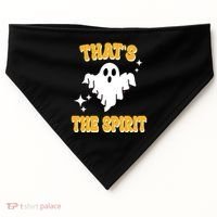 Thats The Spirit Funny Halloween Ghost USA-Made Doggie Bandana thumb 0