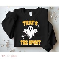 Thats The Spirit Funny Halloween Ghost Sweatshirt thumb 2
