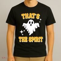Thats The Spirit Funny Halloween Ghost T-Shirt thumb 3