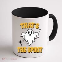 Thats The Spirit Funny Halloween Ghost Coffee Mug thumb 1
