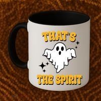 Thats The Spirit Funny Halloween Ghost Coffee Mug thumb 2