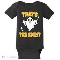 Thats The Spirit Funny Halloween Ghost Baby Bodysuit thumb 0