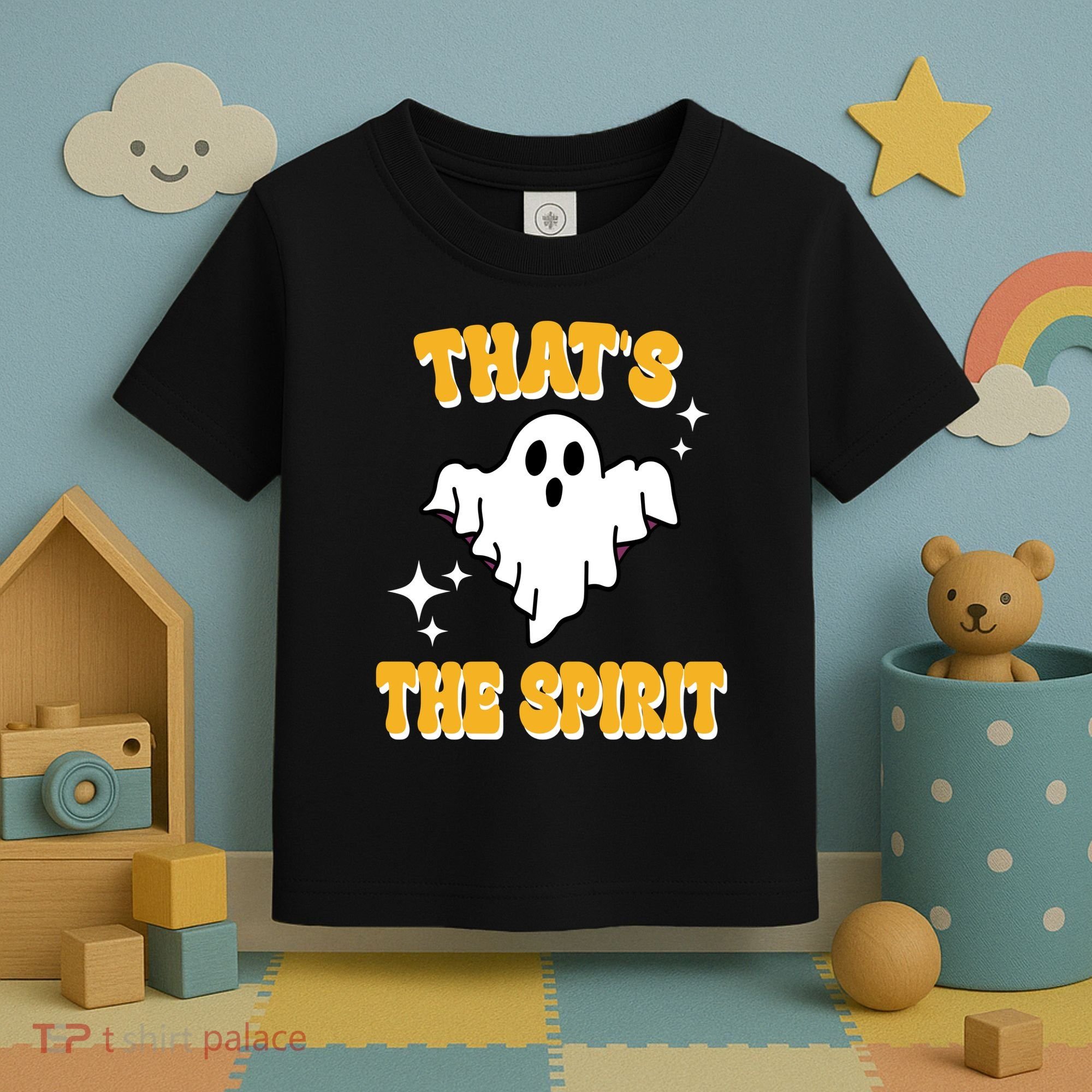 Thats The Spirit Funny Halloween Ghost Toddler T-Shirt
