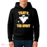 Thats The Spirit Funny Halloween Ghost Kids Hoodie thumb 4